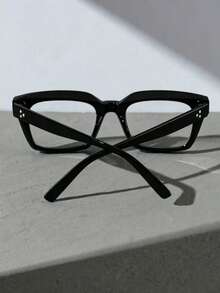 1對方框眼鏡，透明鏡片，適用於閱讀、遊戲、電視、電腦和手機使用，男女通用 - 無色 - 查看 6
