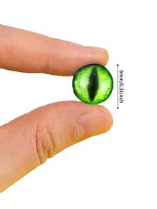 10 Peças/30 Peças/50 Peças Encantos de Arte de Unhas 3D Olho de Halloween Olho do Diabo Strass de Arte de Unhas Gótico 3D Formato de Olho Legal Diamantes de Unhas Y2K Vintage Olho de Vidro Gemas de Unhas para Mulheres Meninas DIY Decoração de Manicure de Unhas - Multicolorido - Visão 5