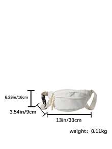 Fashion Women's Crossbody Chest Bag Waist Bag Casual Shoulder Bag - Beige - View 11