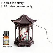 مرطب هواء صغير على الطراز الصيني مع إضاءة ليلية - مرطب هواء محمول USB برذاذ بارد/جاف، بشكل برج تقليدي/سلحفاة، مادة ABS، تشغيل هادئ، مناسب للمنزل والمكتب والسيارة - خيار هدية مثالي (منفذ USB، مرطب هواء لغرفة النوم) - متعدد الألوان - مشاهدة 14