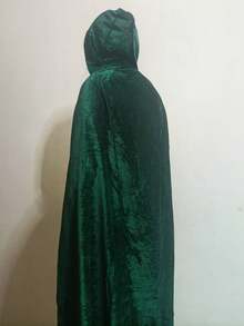1件裝天鵝絨披風斗篷，適用於化裝舞會，死神天使女巫幽靈惡魔 Cosplay 道具 - 彩色 - 查看 14