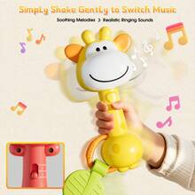 Infant Teething Rattle Toy, Glowing Musical Rhythm Stick Suitable For Newborns - Multicolor - View 4