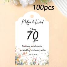 Custom Wine Bottle Tags, Custom Gift Tags, Custom Thank You Cards, Custom Clothing Tags, Custom Paper Box Tags, Custom Cardstock, Custom Thank You Cards, Custom Shaped Greeting Cards, Party, Holiday, Gathering, Restaurant, Wedding, Back To School, Confession Season - Commemorative Hang Tag - View 22