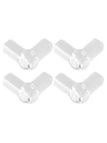 4/6/8/10/12PCS Transparent Corner Protectors - Table Corner Bumpers, Suitable For Tables, Furniture And Glass Cabinets - Multicolor - View 13