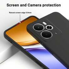 Phone Case For 14 5G / 14T 5G, With Camera Protection, Slim Shockproof Flexible Black Matte Soft Silicone Protective Cover - Black - View 4