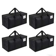 1pc Thick Non-Woven Fabric Large Capacity Moving Packing Bag, Clothes & Quilt Storage Bag, Travel Outdoor Luggage Bag - View 1