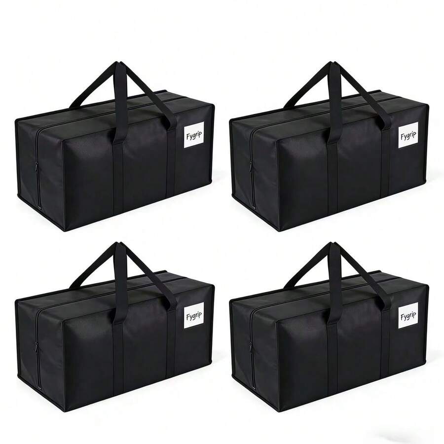 1pc Thick Non-Woven Fabric Large Capacity Moving Packing Bag, Clothes & Quilt Storage Bag, Travel Outdoor Luggage Bag - View 1