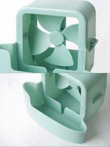 1 Set (Rosa/Azul) Caja de Hielo para Ventilador Portátil - Incluye 4 Bandejas de Hielo, Enfría sin Electricidad, Adecuado para Ventiladores de Suelo y Ventiladores de Escritorio. Este Set Mejora el Efecto de Enfriamiento en Verano al Agregar Cubitos de Hielo al Ventilador, Proporcionando un Enfriamiento Rápido sin Electricidad. Un Imprescindible para el Hogar/Oficina, Decoración del Hogar y Uso Diario. - Multicolor - Ver 10