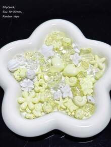 Acrylic Pearl Ice Transparent Irregular Ocean Series Bead, DIY Handmade Jewelry Multifunctional Mobile Phone Chain Hair Accessory Pendant Material - Multicolor - View 14