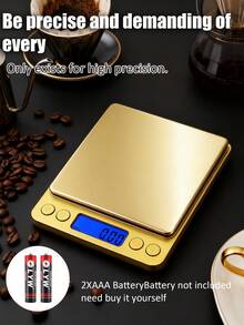 Small Kitchen Scale, Suitable For Baking, Precision Weight Scale, Units Are Grams And Ounces,Maximum Weighing Capacity 3 Kg,Suitable For Food Weighing, High Precision Multi-Functional Coffee Scale,With Back Panel LED Display (Batteries Not Included). - Kitchen scales - View 5