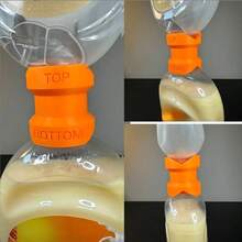 1pc 3D Printed Liquid Soap Refill Adapter, Effortless Shower Gel Shampoo Refill Converter Connector, Universal Bottle Transfer Filling Tool, Suitable For Bathroom Kitchen Daily Use - A - View 5