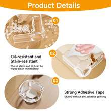4/6/8/10/12PCS Transparent Corner Protectors - Table Corner Bumpers, Suitable For Tables, Furniture And Glass Cabinets - Multicolor - View 4