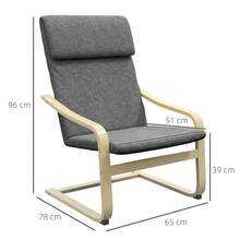 Massage Chair - Dark Gray + Polyester - View 3