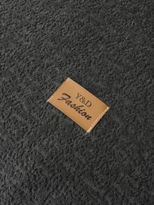 1pc Plush Solid Color Sofa Cushion, Modern Minimalist Wabi-Sabi Style Sofa Set, Thick Soft Sofa Seat Pad, Non-Slip, Machine Washable, Pet-Friendly Anti-Scratch, Wear-Resistant, Dust-Proof, Suitable For Bedroom, Living Room, Outdoor, Straight, L-Shaped 1-4 Person Sofa Renovation Cover, All-Season Tatami Decor Soft Fabric Throw, Bohemian, Sofa Cover - Dark Grey - View 9