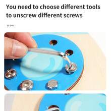 Screwdriver Hardware Repair Tool Set Disassembly And Assembly Educational Toy For Boys Fine Motor Skills - Multicolor - View 6