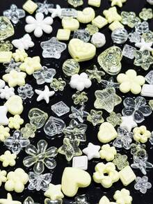 Acrylic Pearl Ice Transparent Irregular Ocean Series Bead, DIY Handmade Jewelry Multifunctional Mobile Phone Chain Hair Accessory Pendant Material - Multicolor - View 7