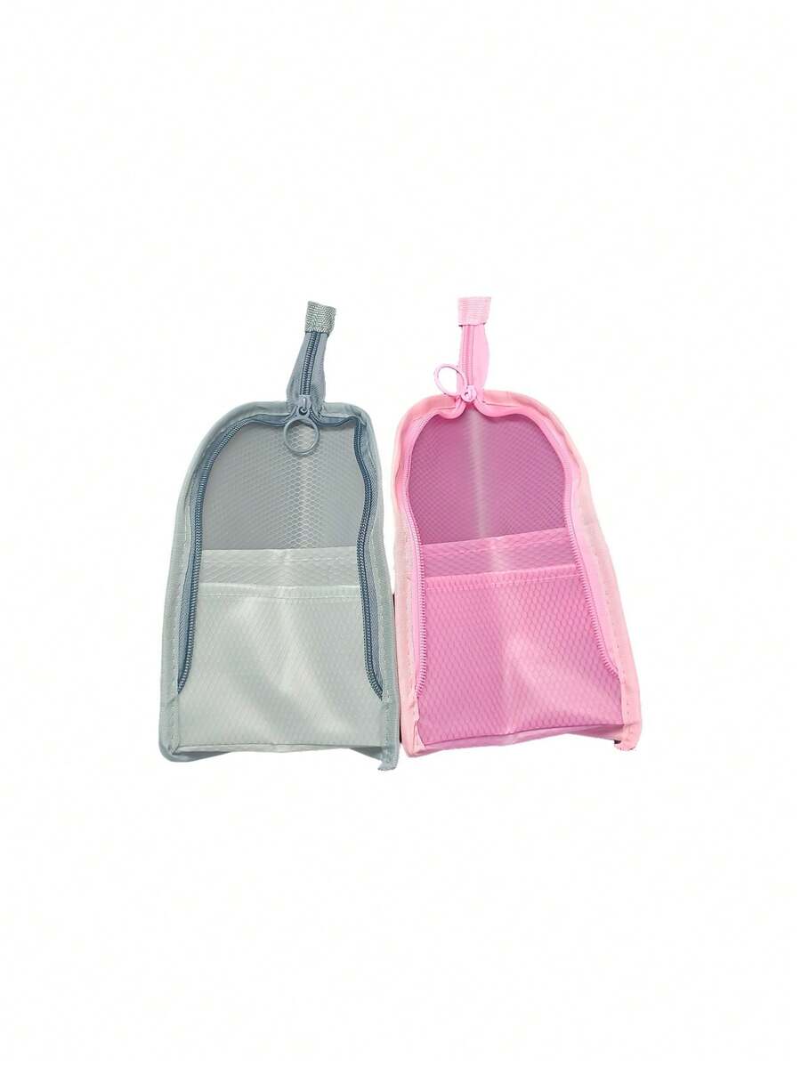 Upright Toiletry Bag – Portable, Lightweight Travel Toiletry Bag; Large-Capacity, Waterproof EVA Mesh Cosmetic Bag (Suitable For Travel, Toothbrush, And Toothpaste)