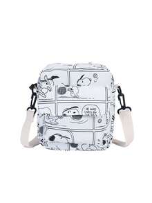 SNOOPY 1件新款百搭女款卡通單肩斜挎手機包 可愛史努比迷你方包 - 查看 8