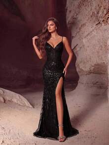 Women Short Dresses - Dark Green - View 7