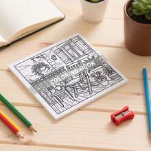 Cozy Miniature Models: 24-Page Comfortable Student Coloring Book, Simple And Relaxing, Adult Coloring Book, Birthday Gift For Boys, Anniversary, Back-To-School Season, Holiday Gift, Includes Random Stickers. - TL-750 - View 5