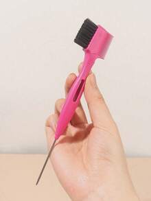 1pc Multi-Function Hairline Styling Comb, Stainless Steel Needle Frizz Brush Set, Professional Salon Hair Smoothing Tool, Bathroom Accessory Hair Accessory, Essential Hair Styling Product For Girls Back To School And Travel - Multicolor - View 6