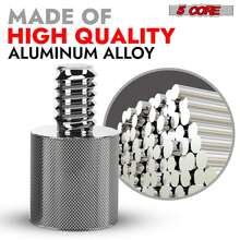 5 Core Mic Stand Adapter 12 Pieces 5/8 Female To 1/4 Inch Male Screw Thread Conversion Connector - Silver - View 2
