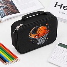 Large Capacity Frosted Oxford Fabric Pencil Case - Multifunctional, Portable Sketch & Drawing Pencil Box ,Back To School Supplies School Essentials - Multicolor - View 7