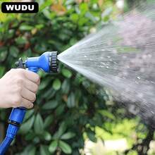 Green Flexible Stretch Hose With 7-In-1 Adjustable Nozzles, 7.5-60M (25-200Ft) Extendable Water Pipe - Suitable For Car Washing, Lawn Care, Plant Watering, And Pet Bathing, All-Season Use, Includes Connector, Material: Water Pipe - Blue - View 7