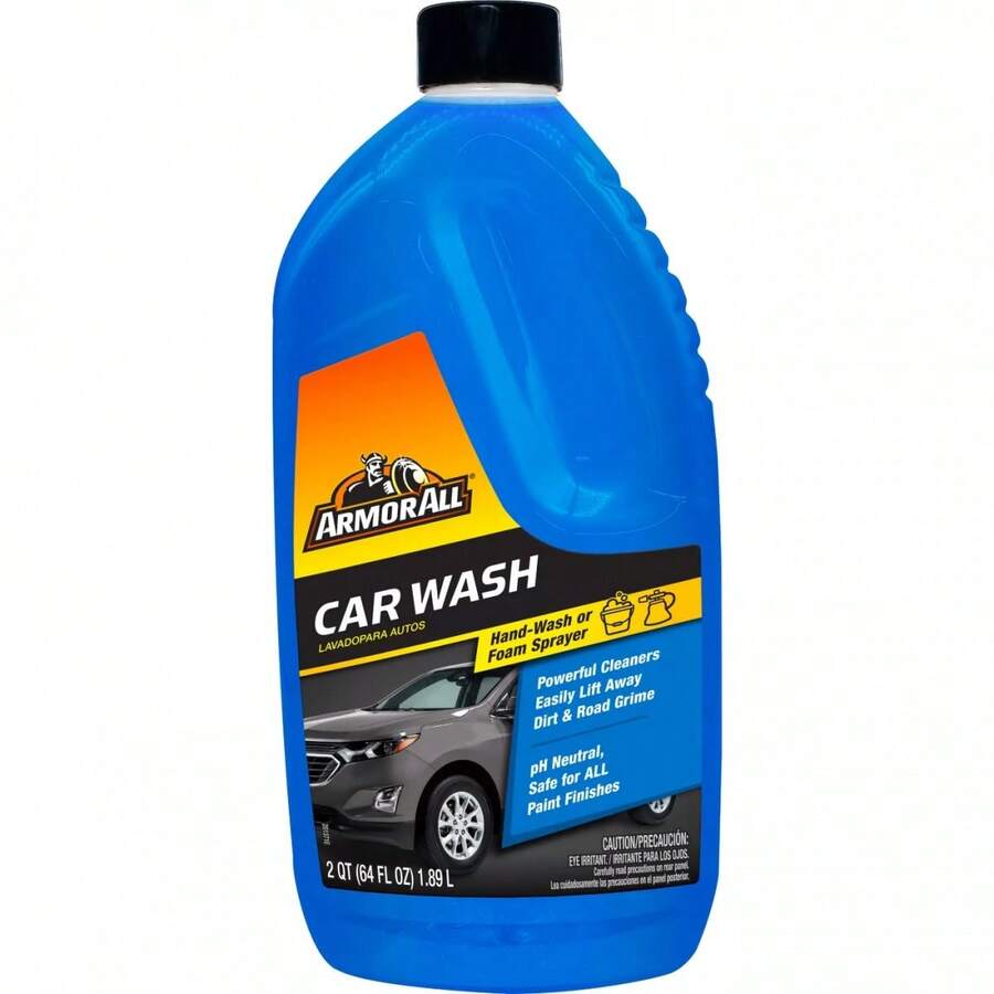 64oz Automotive Car Wash: Liquid Car Cleaner Soap, Non-Abrasive Vehicle Wash, Unscented, Removes Dirt & Soil - A - View 1