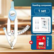 Professional Drawing Tool Highly Attractive Design With Scale Zero Metal Multi-Function Locking Compass Set For Students And Exams [1 Compass + 26 Replacement Leads] [Millimeter Compass] - Millimeter Compass Set - View 14