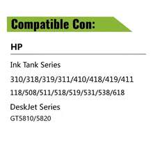 4 Tinta Compatible Con Hp Gt53xl Gt52 5810 Ink Tank 115 315 - Ver 2