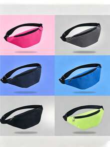 1pc Multicolor Waterproof Waist Bag, Adjustable Shoulder Strap Crossbody Chest Bag, Fashion Casual Style, Suitable For Travel, Cycling, Hiking And Daily Use - Multicolor - View 7