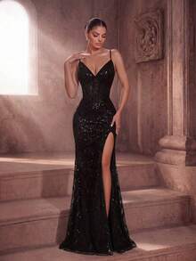 Women Short Dresses - Dark Green - View 2
