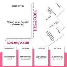 Let's Get Closer Couple Conversation Cards, 50Pcs Deep Relationship Question Game, Past Present Future Themed Dating Deck, Intimate Communication Icebreaker Cards For Date Night, Anniversary Valentine's Day Gift For Couples - View 2