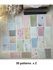 60 piezas/paquete Papel decorativo floral vintage para scrapbooking, bloc de notas DIY para collage - SCZ040/Flores - Ver 15