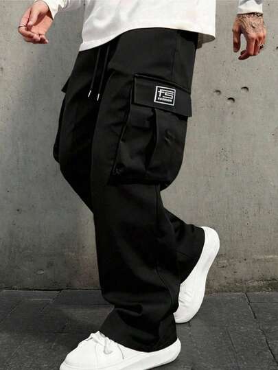 Nuevos Pantalones Cargo con Bolsillos de Moda para Hombres - Estilo Callejero, Adecuados para Actividades de Ocio al Aire Libre y Ropa de Calle