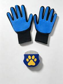 Dog & Cat Grooming Kit, Includes Multi-Functional Stainless Steel Dog Comb & Pet Hair Remover Massage Glove,Supplies For Dogs And Cats, Effectively Removes Loose Hair And Fleas - Multicolor - View 12