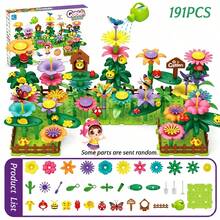 DIY Garden Flower Building Blocks Toy, Colorful Stackable Flower Puzzle Assembly, Creative Handmade Bouquet Assembly Set, Educational Role-Play Interactive Game For Children, Birthday Gift - Multicolor - View 11