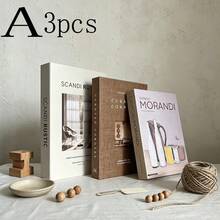 2/3pcs Nordic Style Faux Decorative Books, Soft Furnishing Sample Room Display Props, -Worthy Photo Backdrop Books, Minimalist INS Desktop Decor Ornaments, Home Soft Furnishing Matching Props - Decor Book - View 13