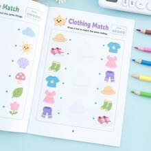 Children's Visual Matching Line Drawing Educational Activity Book Find The Difference Observation Logic Training Picture Book Student Animal Transportation Cartoon Line Drawing Game Workbook Back To School Learning Supplies Holiday Learning Gift - Multicolor - View 6