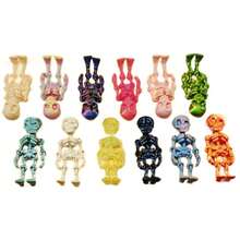 Random Color 1/3/5/10pcs Skull Decor - Colorful Skull Ornaments - Suitable For Halloween Gifts, Home Decor, Car Decor, Collectibles, Home Arrangement, Christmas Gifts, Gift Fillers, Carnival Gifts - Multicolor - View 8