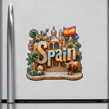Spanish Bull Magnet Spirit Dances Under The Iberian Sun Keepsake For All Metal Surfaces Throughout The Home - A - View 2