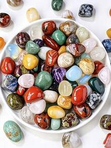 Campuran Mineral Batu Alam, Termasuk Mata Harimau, Amethyst, Citrine, Aquamarine, dll., Cocok untuk Dekorasi Rumah, Dekorasi Interior, Pemberian Hadiah, Koleksi, Penelitian Ilmiah, dan sebagai Hadiah Ulang Tahun Unik untuk Siswa. - Beraneka warna - View 6