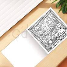 Cozy Miniature Models: 24-Page Comfortable Student Coloring Book, Simple And Relaxing, Adult Coloring Book, Birthday Gift For Boys, Anniversary, Back-To-School Season, Holiday Gift, Includes Random Stickers. - TL-750 - View 3