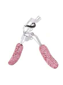 1PC Rhinestone High-End Artificial Diamond Wide-Angle Rhinestone Eyelash Curler Rubber Strip, Durable, Portable,Eyelash Curler,Lash Tech Supplies,Lash Curler,Gifts For Women,Makeup Tools - Multicolor - View 11