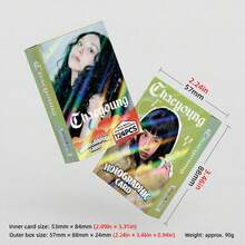 124pcs TWICE Chaeyoung High-Definition Exquisite Poster LOMO Cards, Fan Collectibles, Photo Cards, Fan Merchandise Decoration, Gift, Suitable For Holiday Gift, Birthday Gift, Party Gift - 124Pcs Card C - View 4