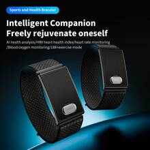 LOKMAT A Screenless Fitness Tracker With Blood Oxygen, Heart Rate, Sleep, And Body Temperature Monitoring; 188 Exercise Modes; 60-Day Battery Life; Compatible With IOS And Android Systems; And Two Wristbands - View 2