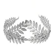 1pc Women's Baroque Zinc Alloy Leaf Crown Headband Bridal Hair Accessory Suitable For Party, Gathering, Wedding, Daily Wear - Multicolor - View 7