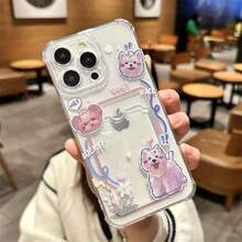 [24h Shipping from DE/FR/ES]handy hüllencoque iphonefundas iphoneFunda para Teléfono - Estuche para Tarjeta de Álbum de Fotos con Diseño de Gato Adorable, Antigolpes y Anti-caídas, Adecuada para iPhone 16 16Pro 16Promax 15Pro 15Promax 14 14Promax 13 12 11 XSMAX XRShockproof, scratch-proof, no yellowing    perfect gift - A - Ver 3