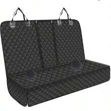 Pet Dog Car Rear Seat Cover/Back Seat Dog Seat Cover Durable Scratch-Resistant Non-Slip, Protects Pet Fur And Mud Washable Back Seat Dog Cover Compatible With Car Armrest Easy To Clean Foldable - Black - View 7